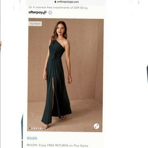 Anthropologie BHLDN Brixen One-Shoulder Maxi Dress